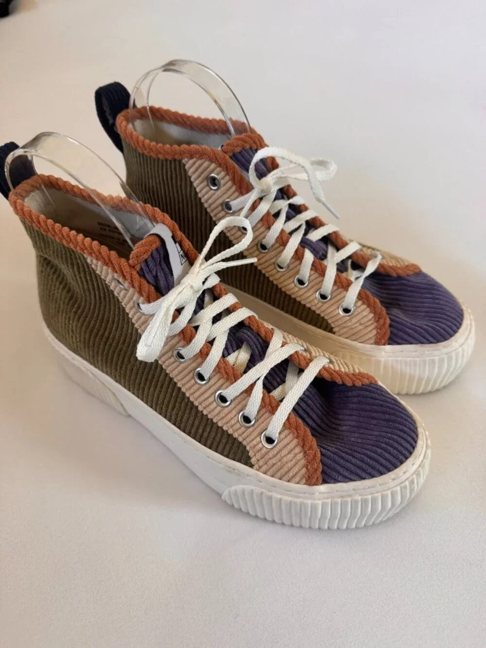 Color Pop! NØ NAME Corduroy High-Top Sneakers